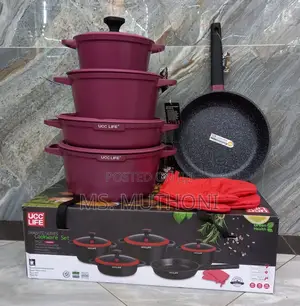 11pc Granite Cook and Serve Pots