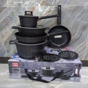 12pc Granite Cook and Serve Pots - thumbnail 2
