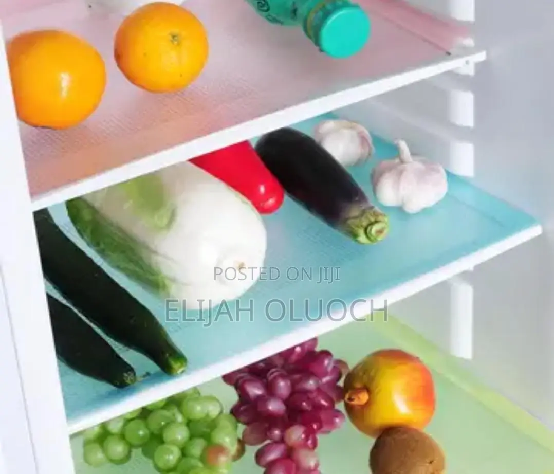 4 PCS Anti Bacterial PVC Fridge Mats
