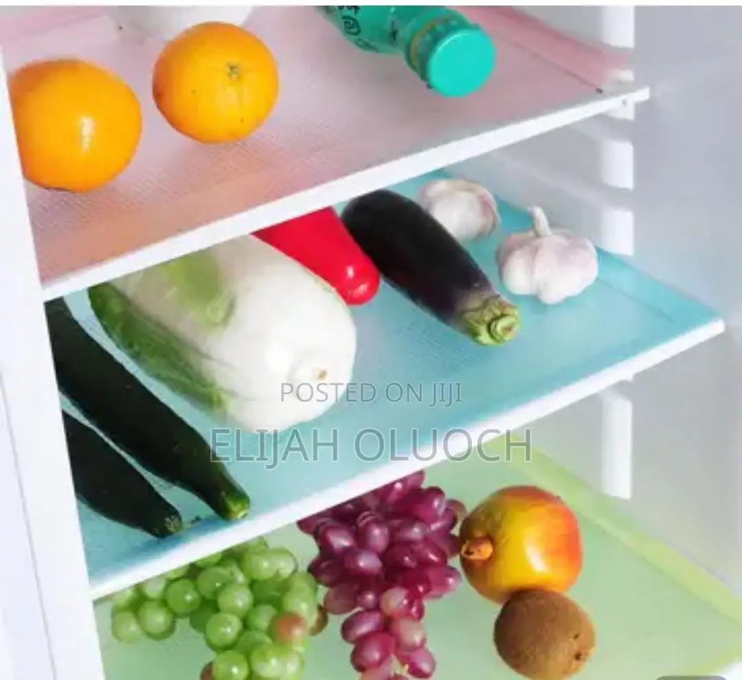 4 PCS Anti Bacterial PVC Fridge Mats