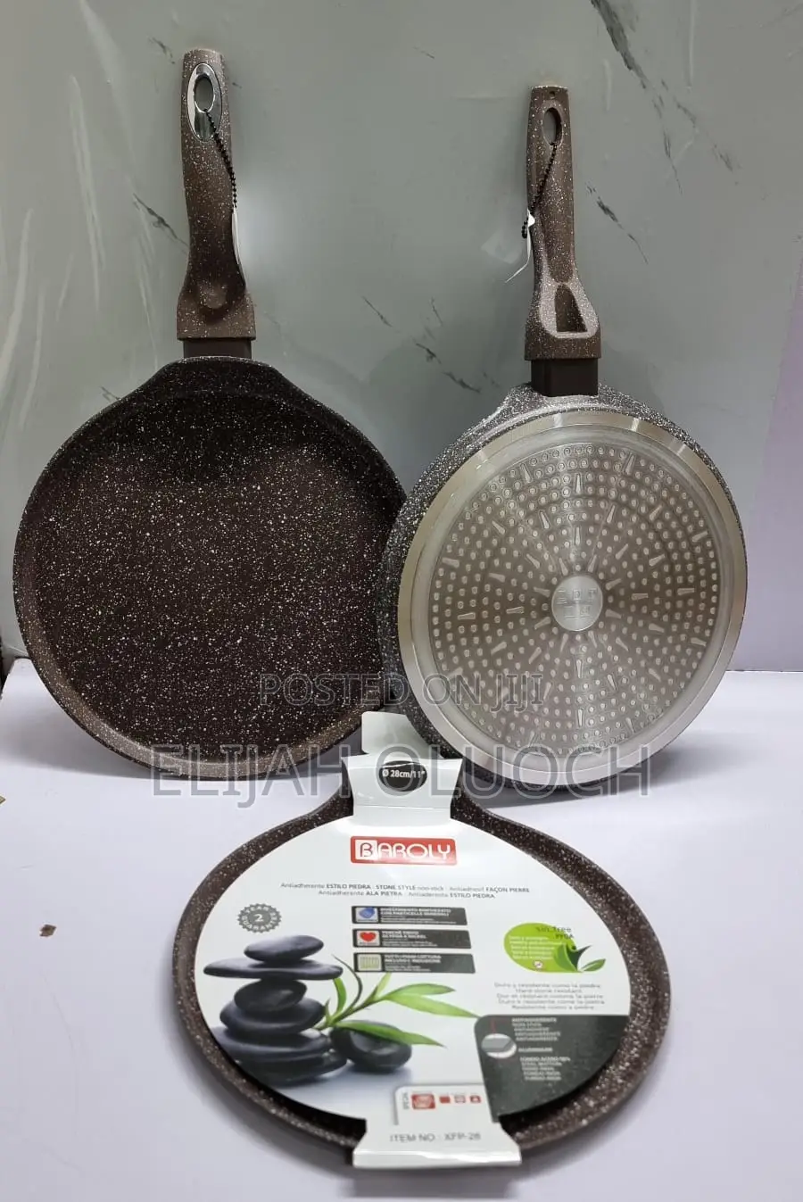 *High Quality Heavy Granite 28cm Chapati /Creep Pan