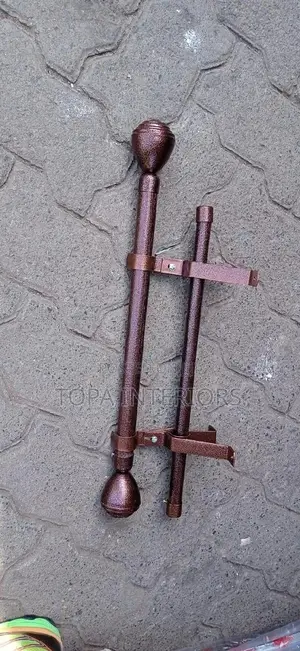 Brown Powder Coated Locally Fabricated Curtain Rods