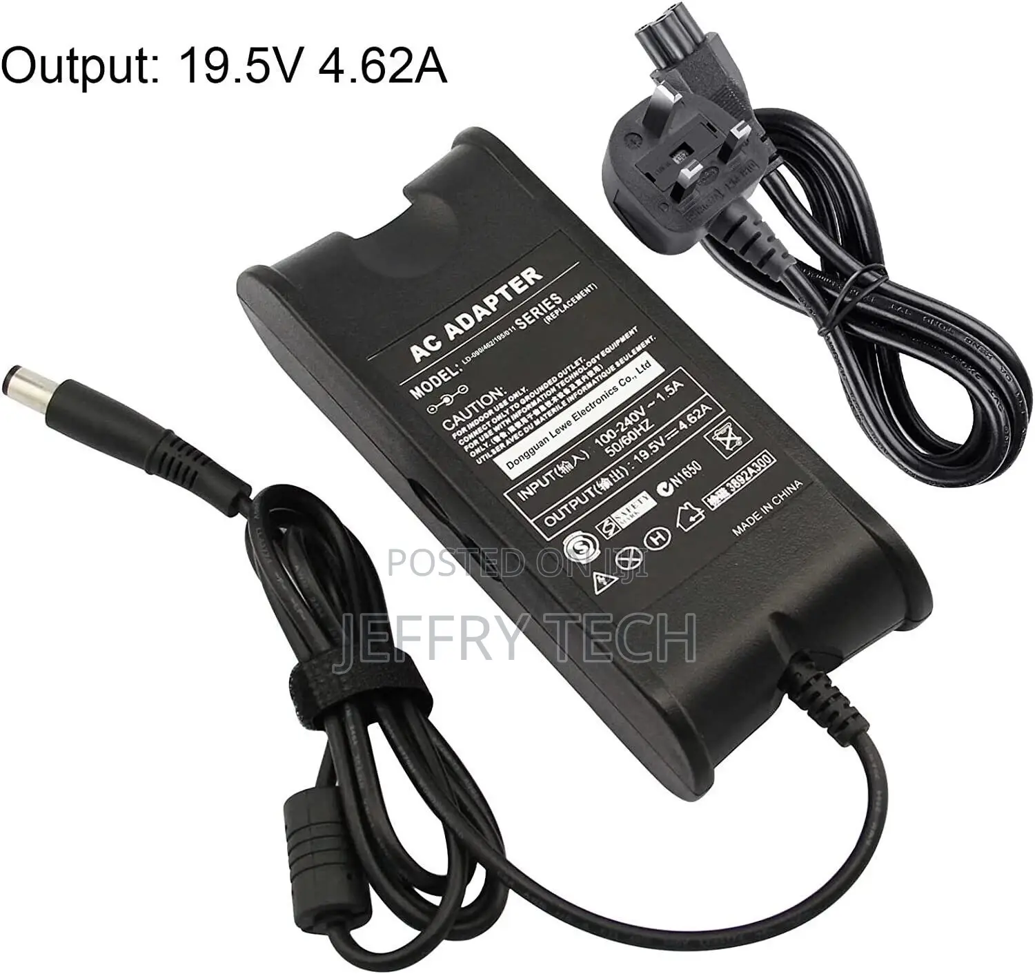 90W 19.5V 4.62A Laptop AC Adapter Charger for Dell PA10 Lati