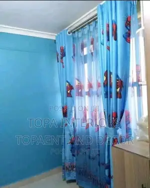 Spider Man Cartoon Themed Curtains for Boys Bedroom