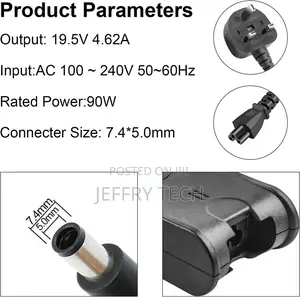 90W 19.5V 4.62A Laptop AC Adapter Charger for Dell PA10 Lati