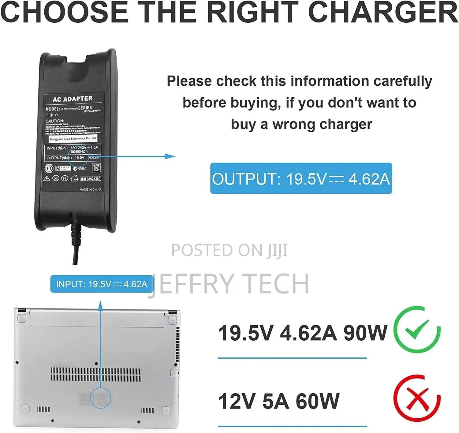 90W 19.5V 4.62A Laptop AC Adapter Charger for Dell PA10 Lati