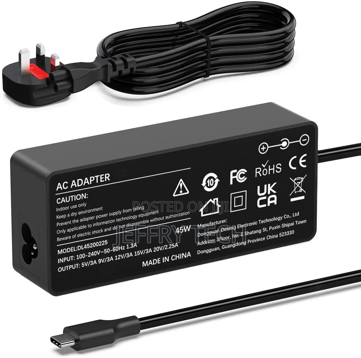 USB-C Type C Laptop Charger for Lenovo Chromebook Thinkpad Y