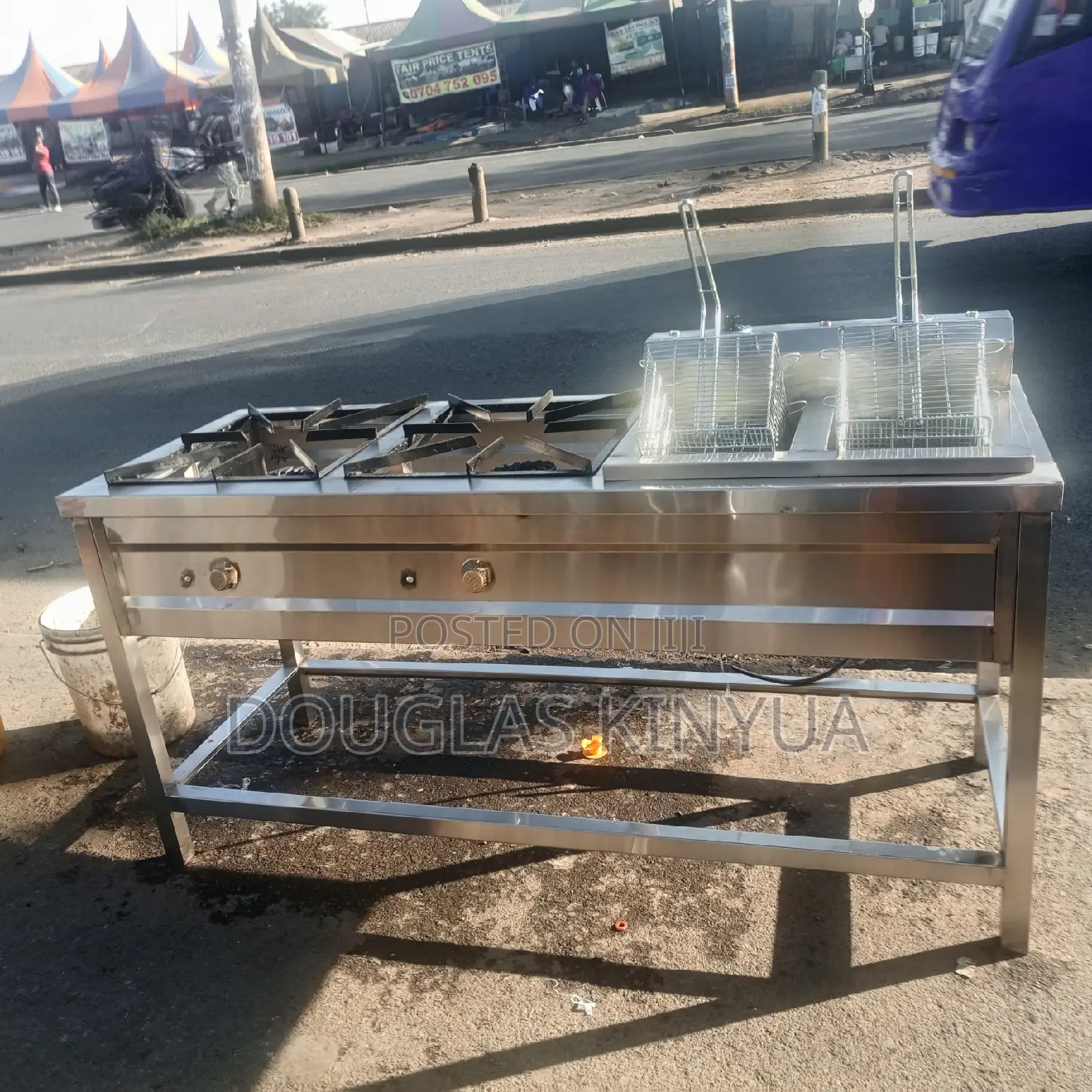 Commercial Cooker Stainless Steel ( Combined Cooking Unit).