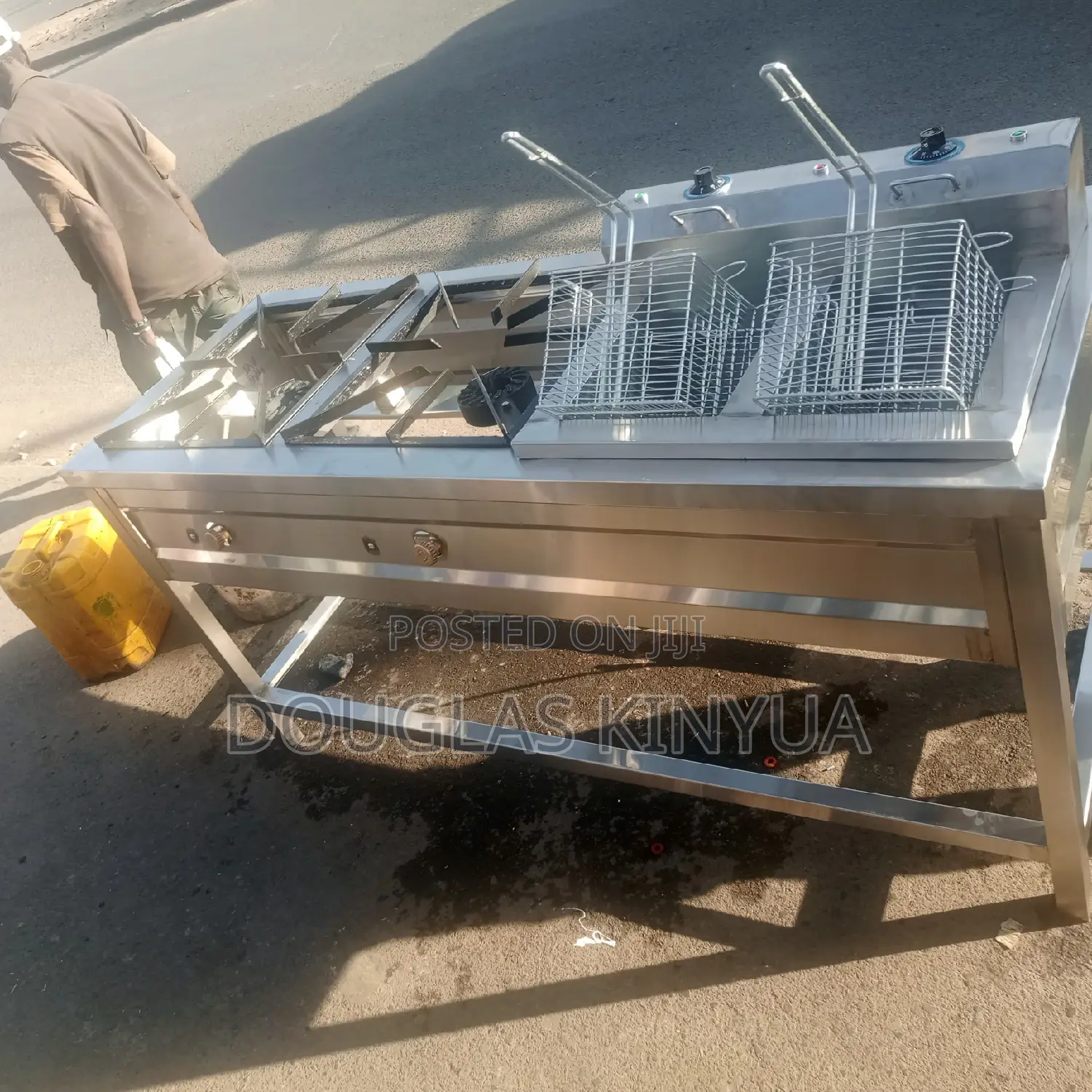 Commercial Cooker Stainless Steel ( Combined Cooking Unit).
