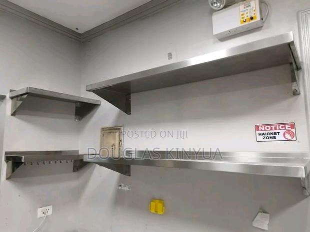 Stainless Wall Shelves. - main view
