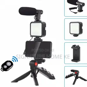 4 in 1 Microphone, Selfie Light, Tripod Stand/Vlog Kit