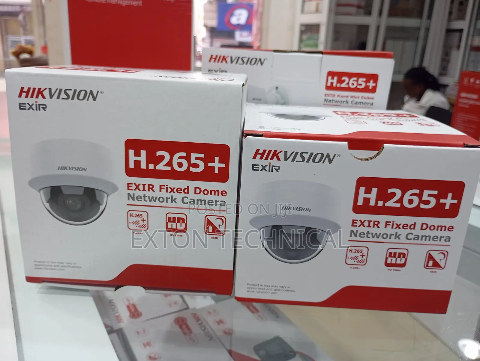 Glass 2mp Ip Dome Camera Hikvision 20m
