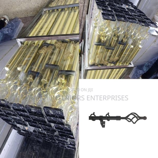 Adjustable 2m Double Curtain Rods Curtain Rods