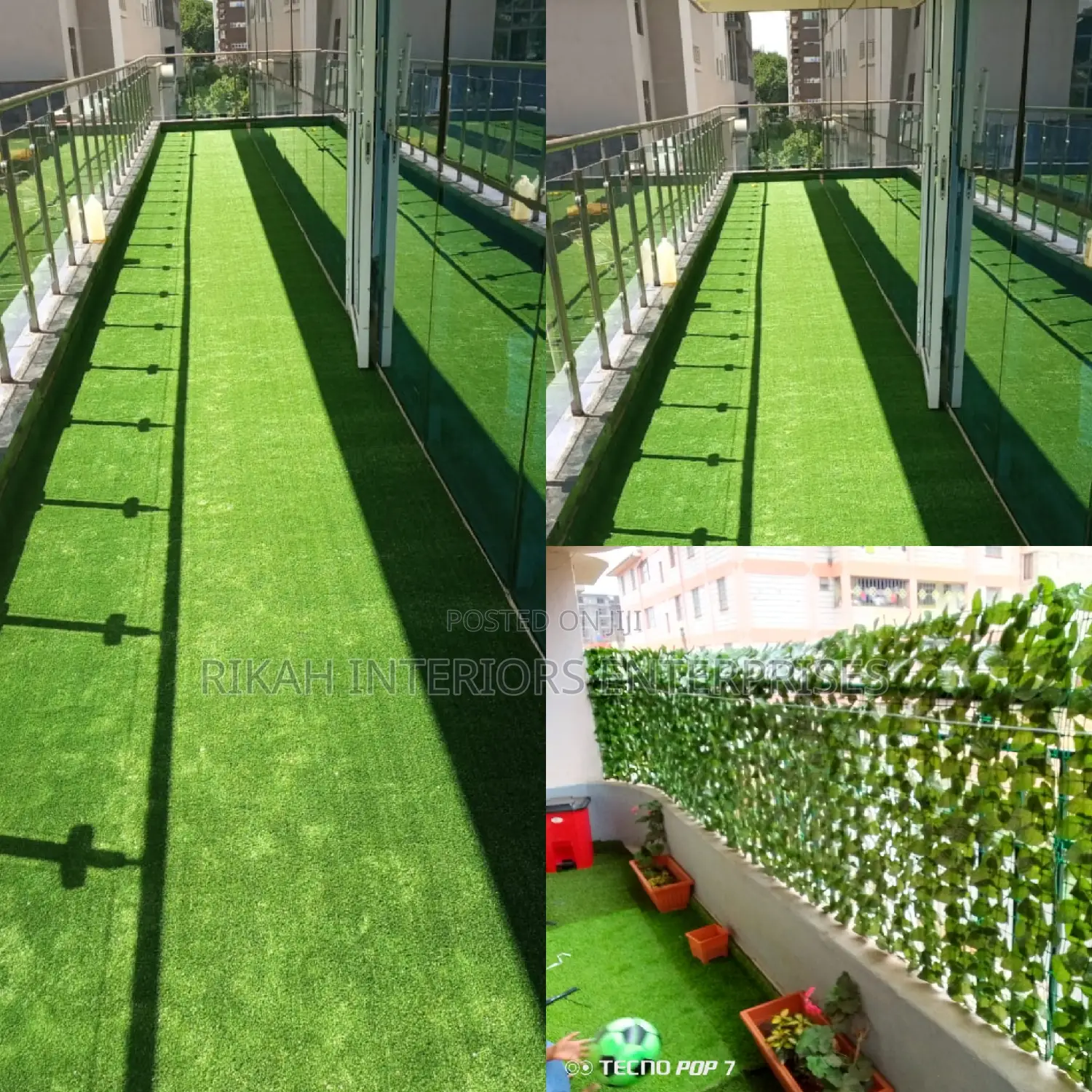 Artificial Grass Carpets Balcony Privacy Fence