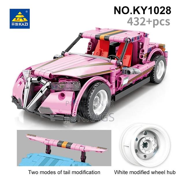 Pink Super Truck Building Block
