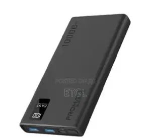 Promate 10000mah Slim Power Bank With USB-C Input and Output