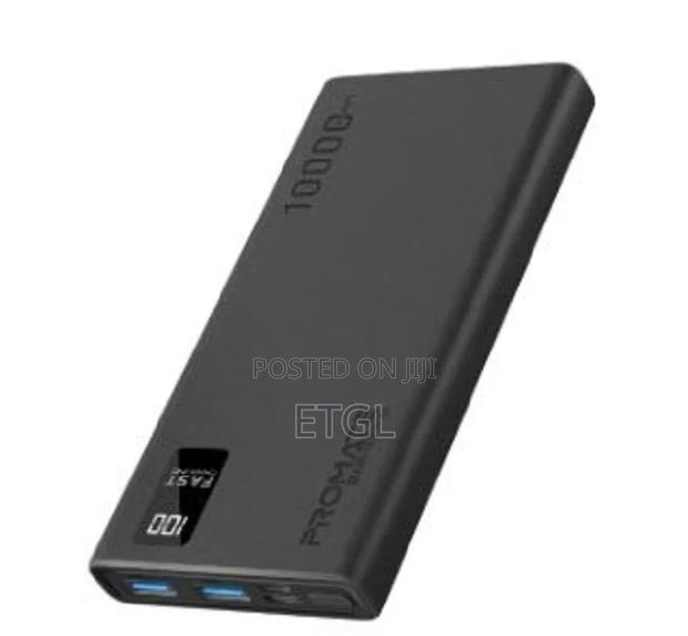 Promate 10000mah Slim Power Bank With USB-C Input and Output - main view
