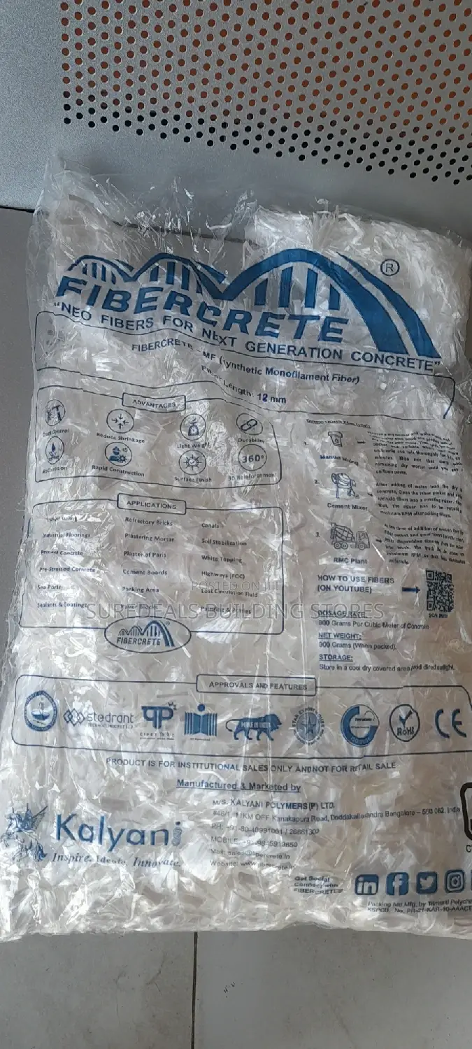 Concrete Fibrecrete -for Concrete Reinforcement