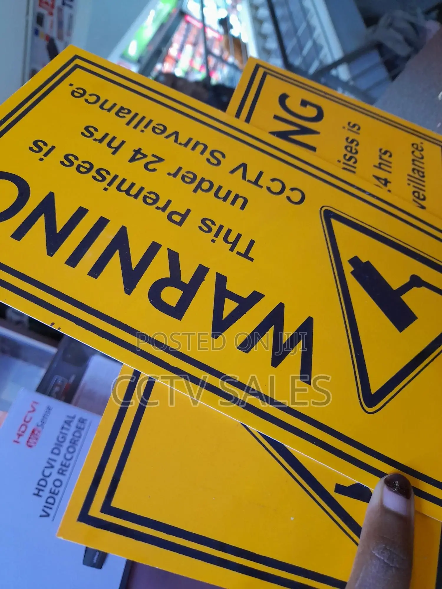 Electric Fence/ CCTV Warning Signs Board