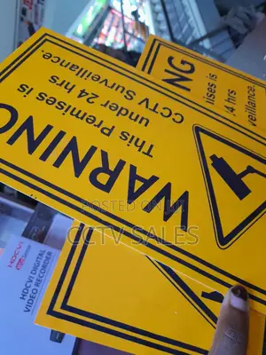 Electric Fence/ CCTV Warning Signs Board