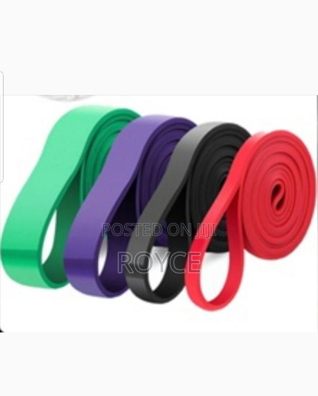 4pcs Resistance Loop Bands- Powerlifting Exercise Bands - thumbnail 3