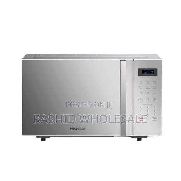Black And Silver Hisense Microwave