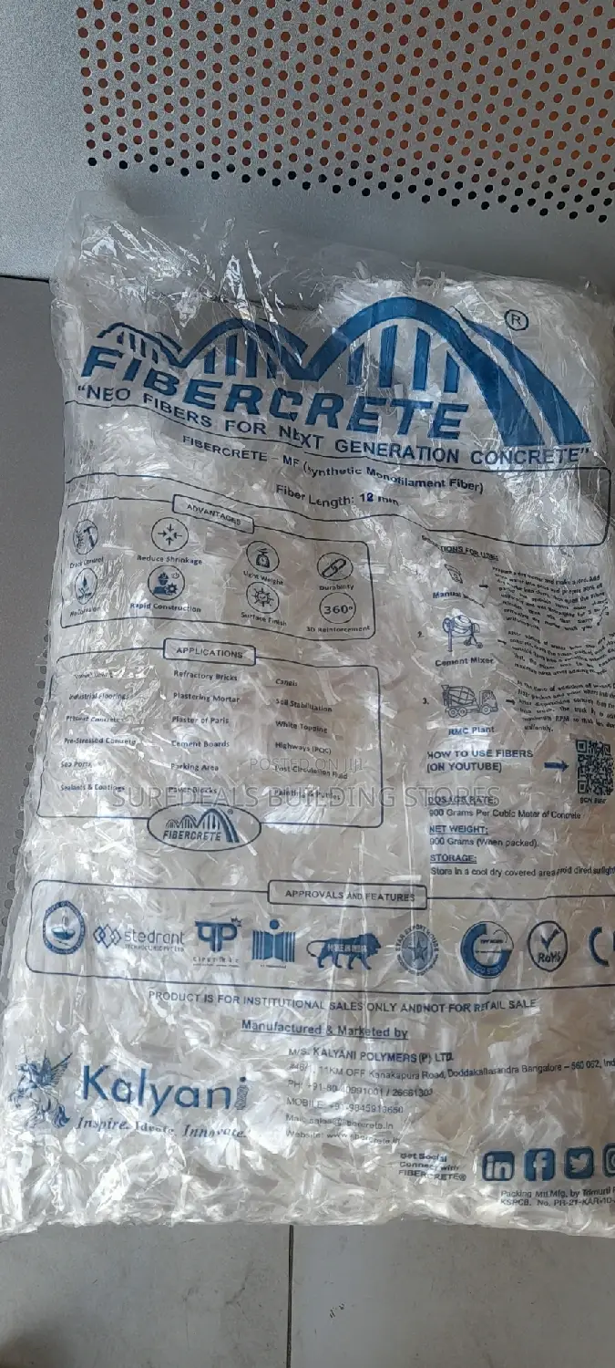 Polypropylene Concrete Fibre Mesh-for Concrete Reinforcement
