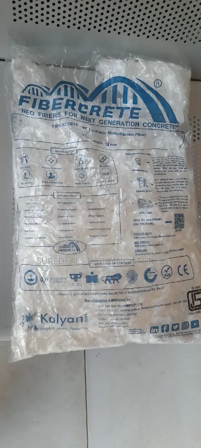 Polypropylene Concrete Fibre Mesh-for Concrete Reinforcement