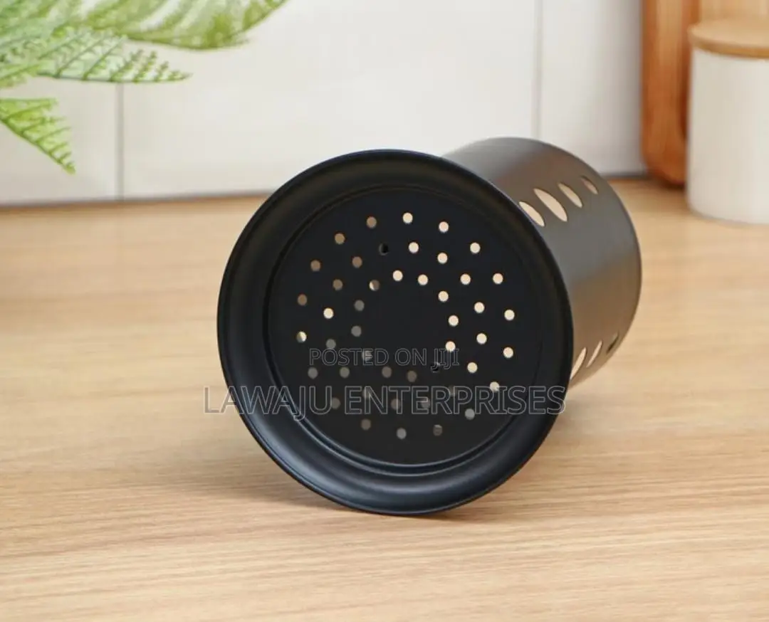 Black Stainless Steel Cutlery Drain Holder