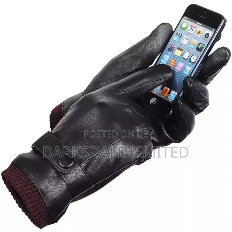 Winter Mittens Waterproof Warm Gloves PU Leather Driving