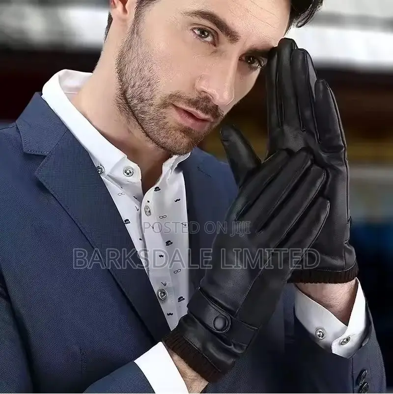 Winter Mittens Waterproof Warm Gloves PU Leather Driving