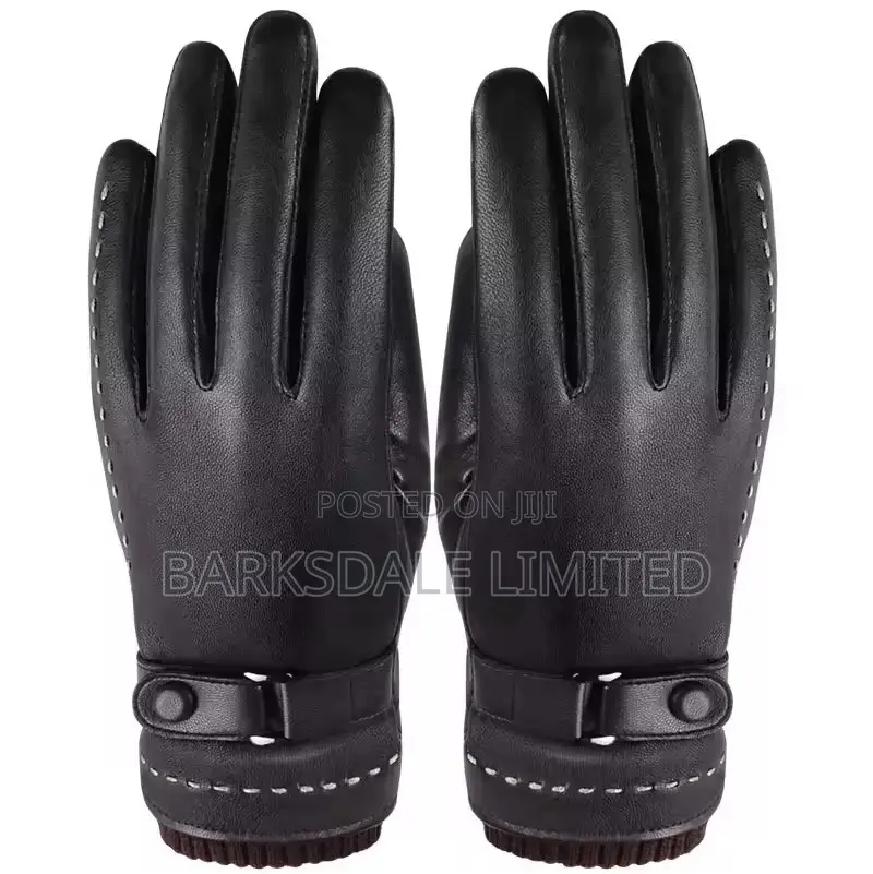 Winter Mittens Waterproof Warm Gloves PU Leather Driving