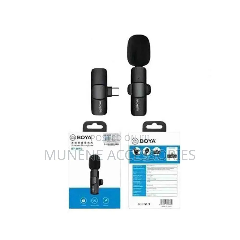 Single Mic Usb Type C Wireless Lavalier Microphone