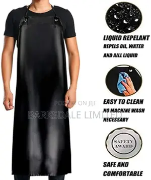 Waterproof Rubber Black Work Apron Apron Dishwashing