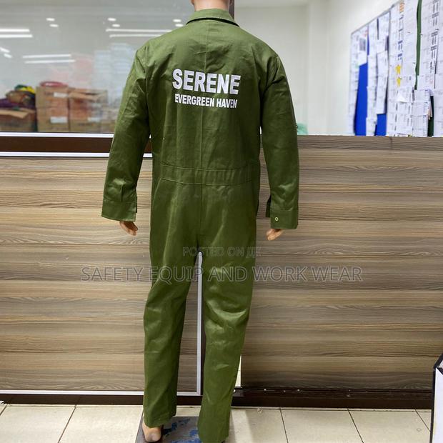 Safety Green Plain Overalls - main view