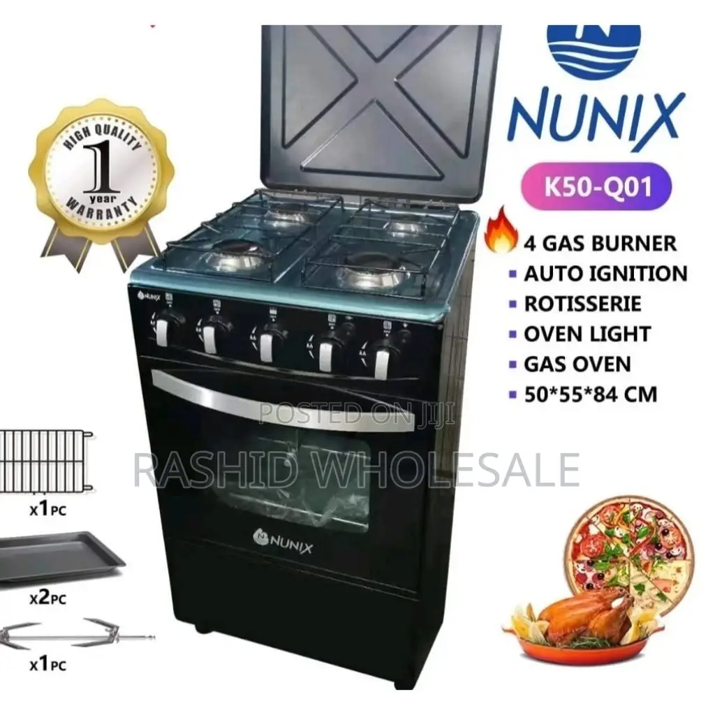 4 Gas Burner Standing Cooker Gas Oven