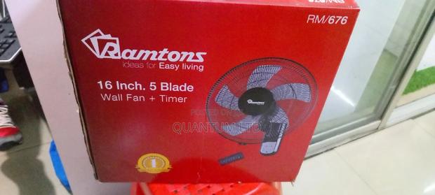 Ramtons 16" Wall Fan With Remote Timer RM/676 - thumbnail 2