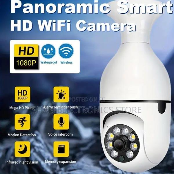 2.4ghz Wifi 360° Surveillance Camera,Ptz Bulb Wifi Camera