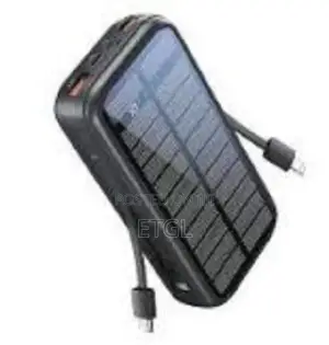 Promate 20000mah Solar Power Bank With 20W Power Delivery, 3
