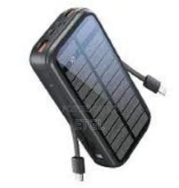 Promate 20000mah Solar Power Bank With 20W Power Delivery, 3