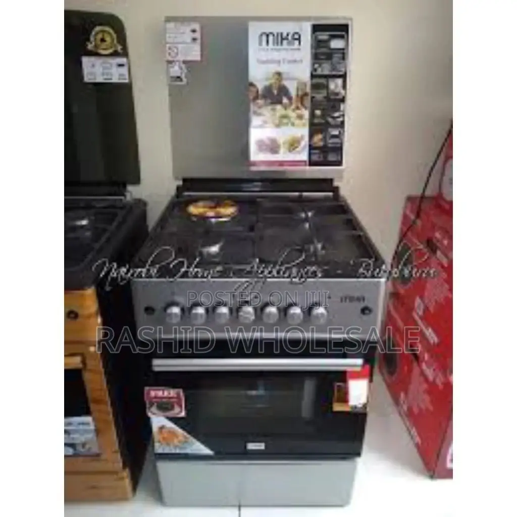 Black Mika 60*60 Standing Cooker. Electric Oven