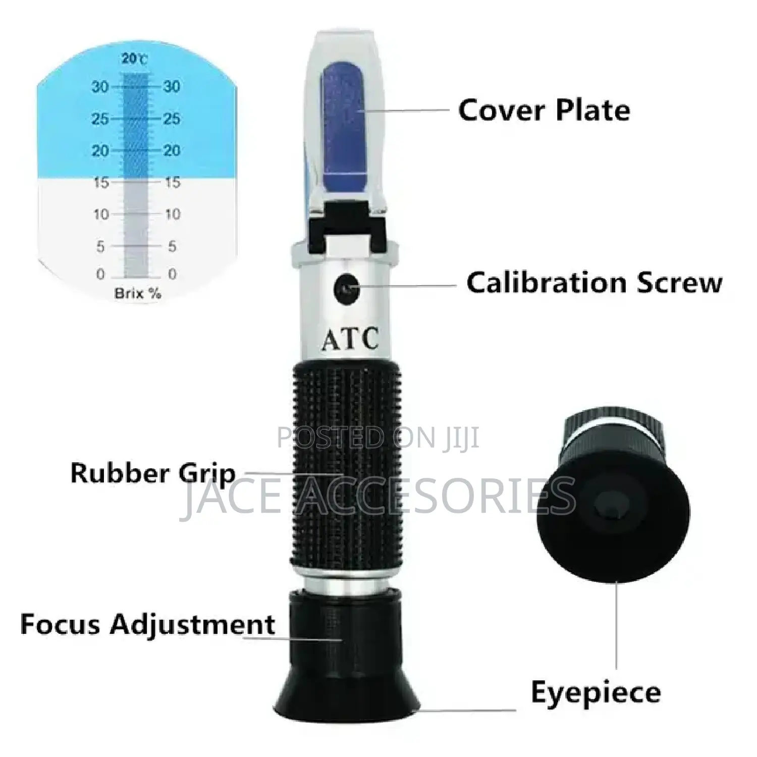 Brix and Alcohol Refractometer 0-25%/0-40%