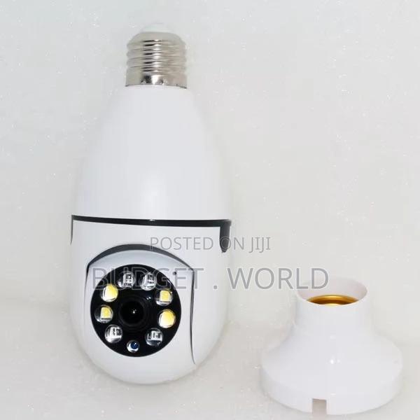 Home Wifi 360 Degree Pan/Tilt Panoramic Bulb Wifi CCTV-.