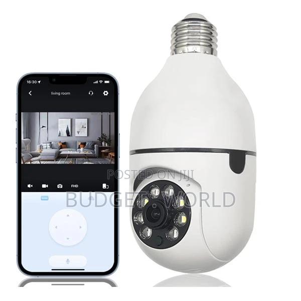 PTZ Wifi Human ~Tracking Light Bulb Security~ Camera
