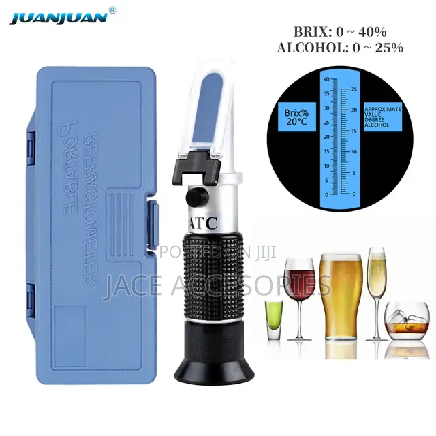 Portable Double Scale Alcohol Refractometer