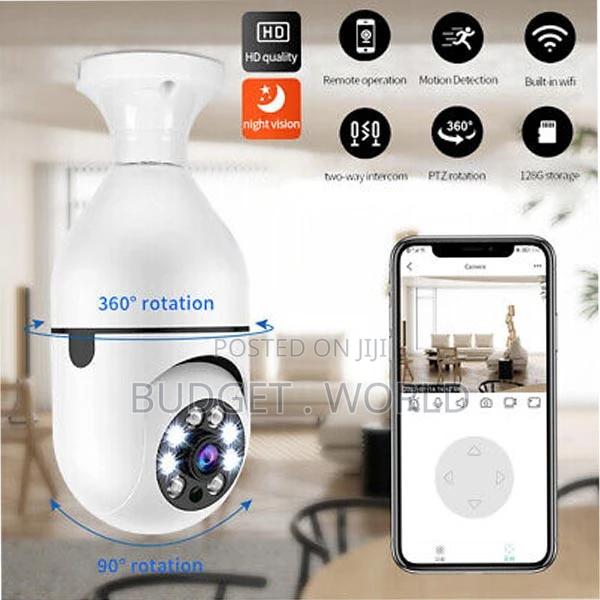 Camera V380 Pro E27 360 Degre. Led Light 1080p Wireless Bulb