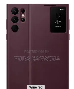 Samsung S22 Ultra Smart Clearview Flip Case With Sensor
