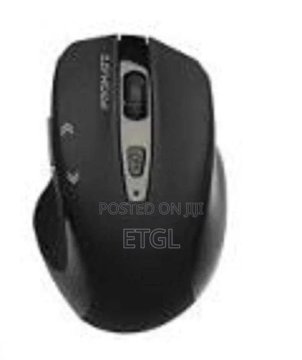Promate Ezgrip 16000DPI Ambidextrous Wireless Mouse, Black