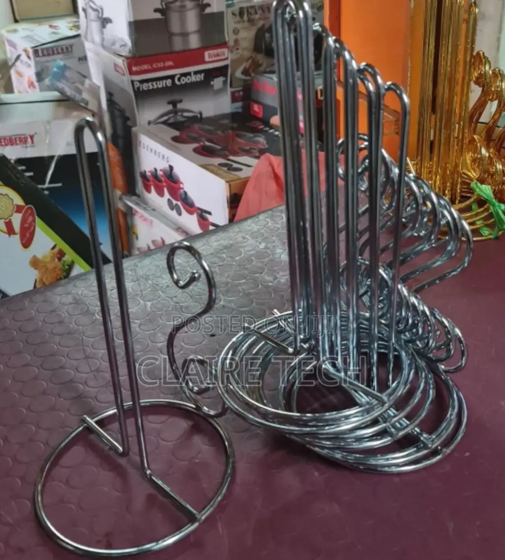 Silver Stainless Steel Tissue Holder