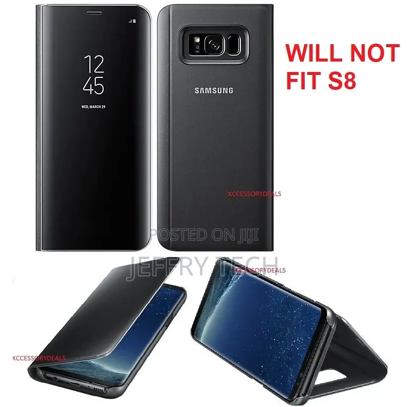 Samsung Galaxy S8 Clear [View Standing] Cover Electroplating